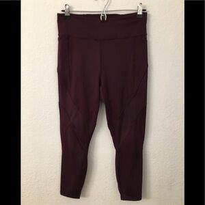 Fabletics leggings size medium maroon